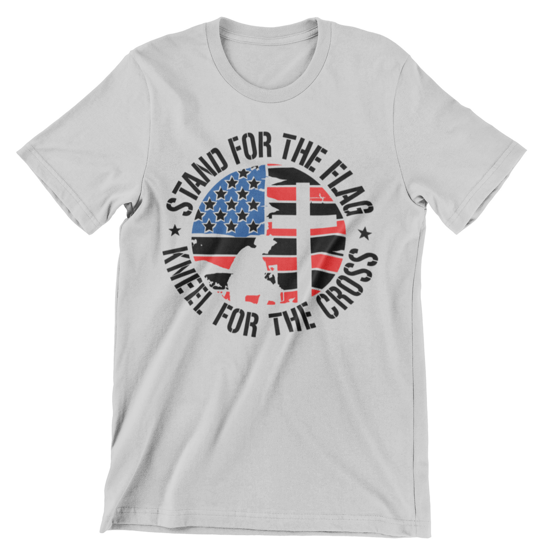 Stand For The Flag, Kneel For The Cross T-Shirt