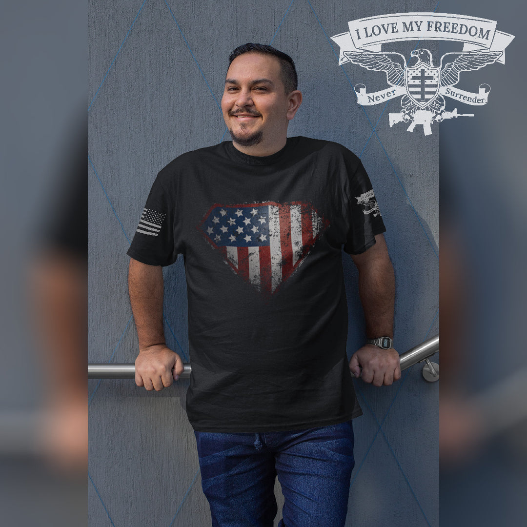Super Patriot T-Shirt - I Love My Freedom