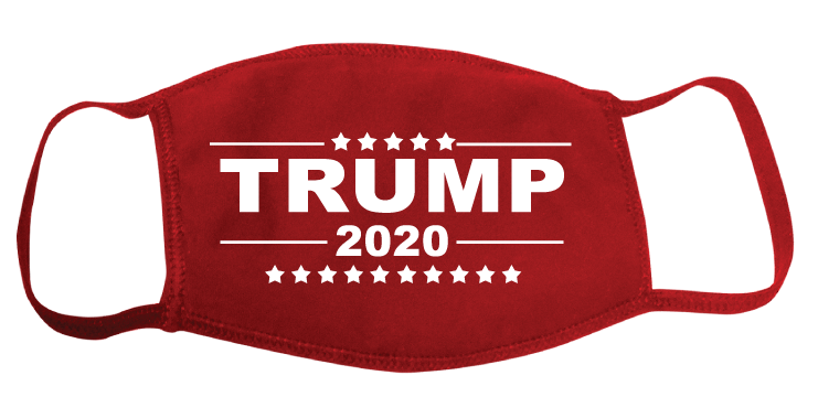 Red Trump 2020 Face Cover - I Love My Freedom
