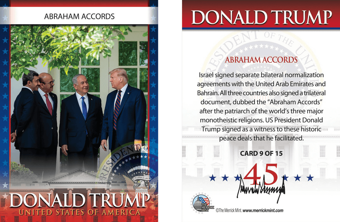 Trump History Club Month 9 Coin & Card