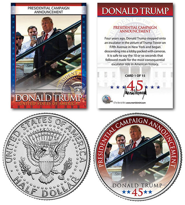 Trump History Club Month 1 Coin & Card
