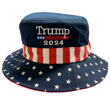 Trump 2024 Bucket Hat - I Love My Freedom