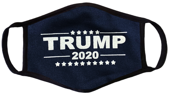 Navy Trump 2020 Face Cover - I Love My Freedom