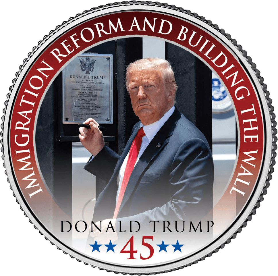Trump History Club Month 4 Coin & Card