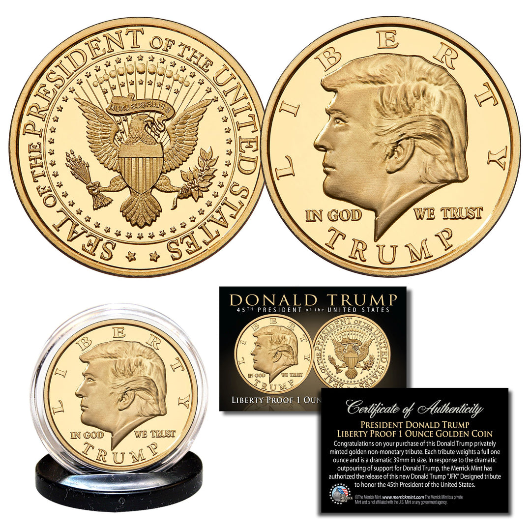 Donald Trump 45th President Liberty Tribute Coin