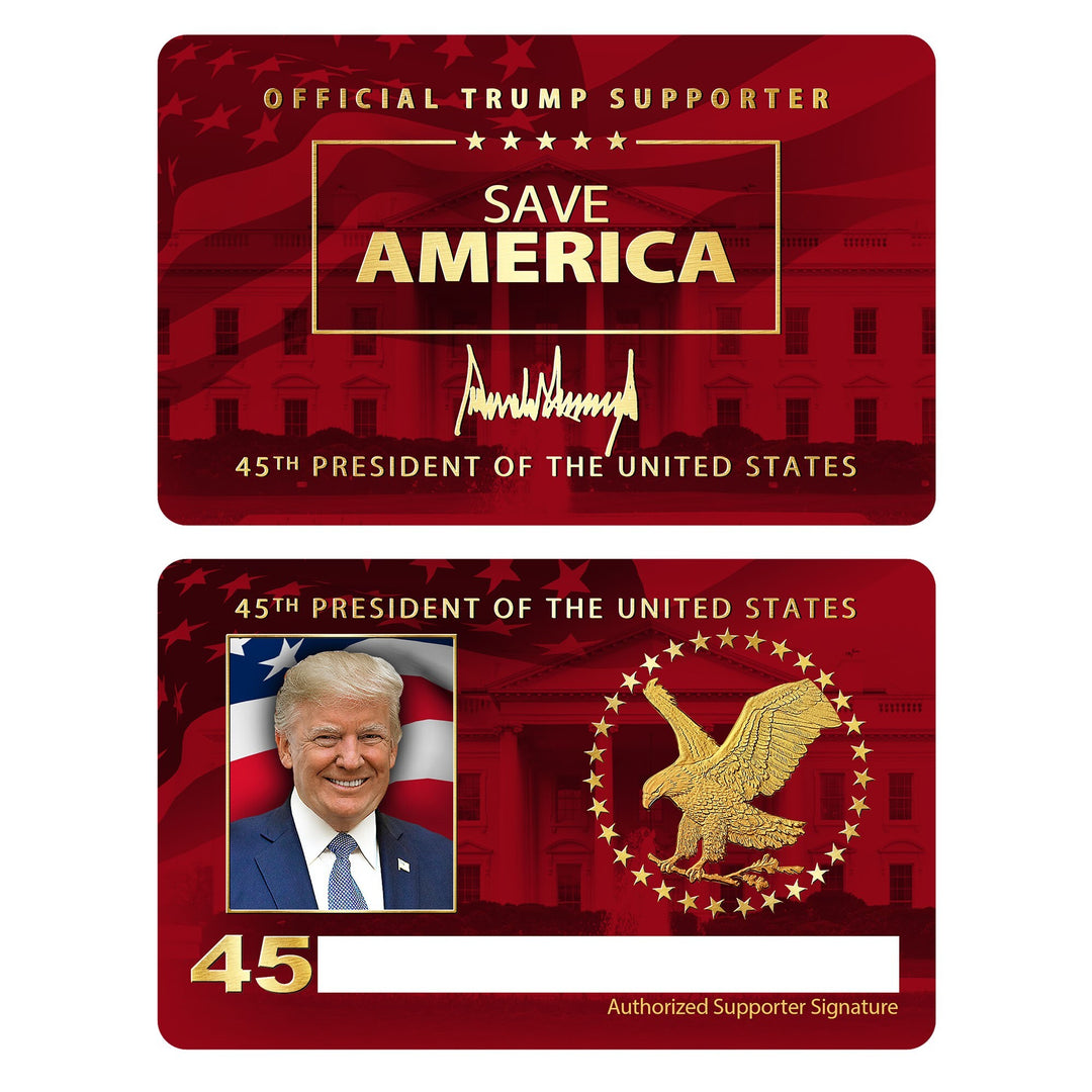 Save America Trump Supporter Card