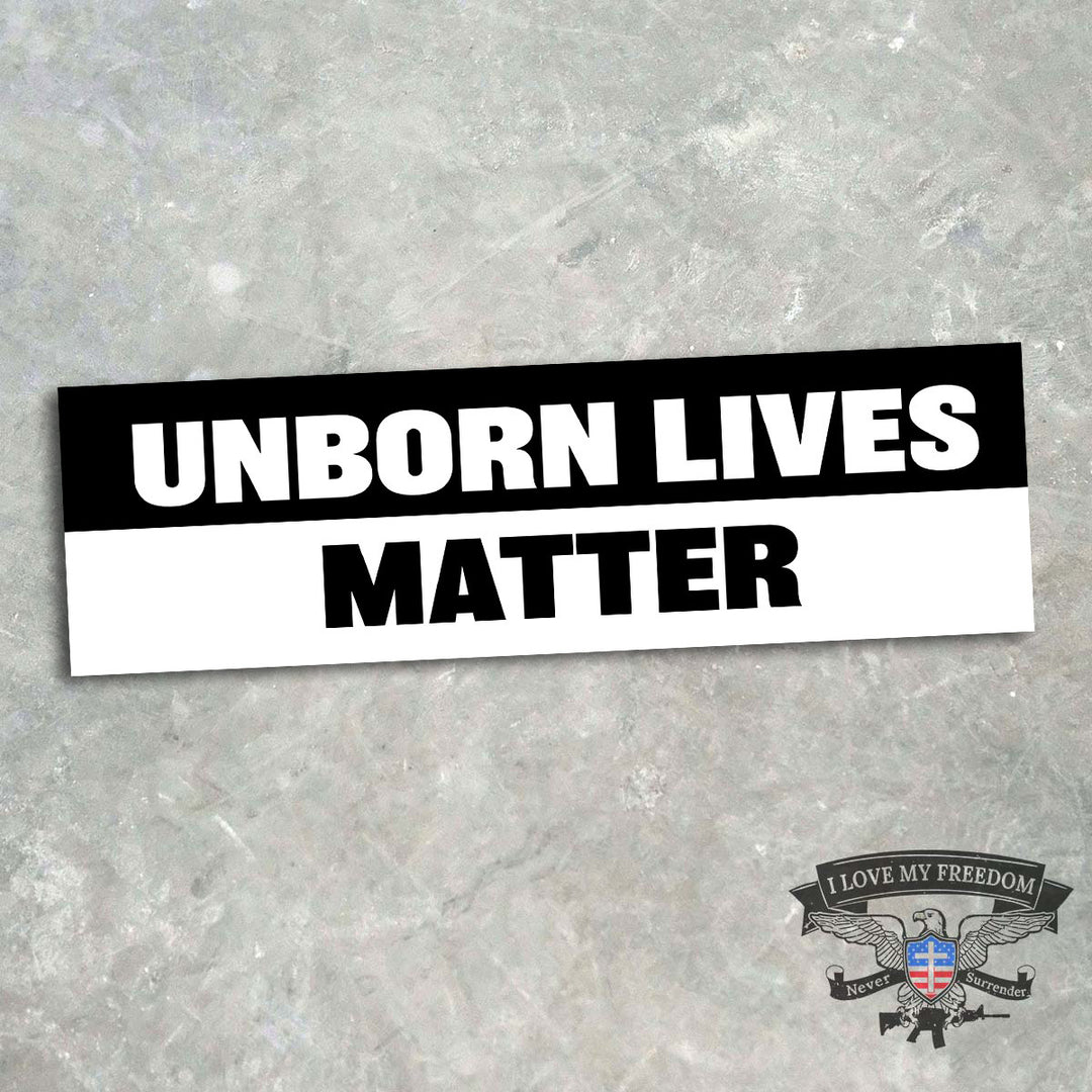 Unborn Lives Matter Bumper Sticker