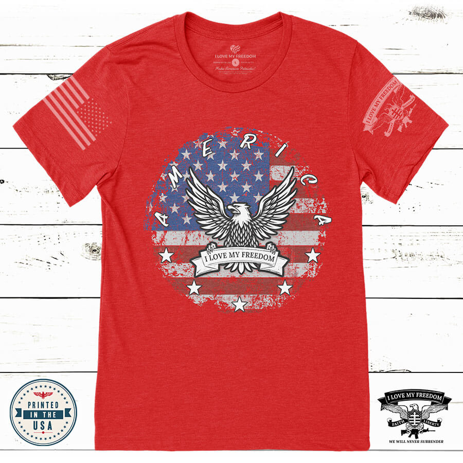 America Eagle Circle T-Shirt