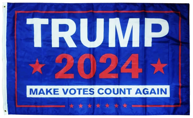 Trump 2024 Make Votes Count Again Flag - I Love My Freedom