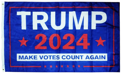 Trump 2024 Make Votes Count Again Flag - I Love My Freedom